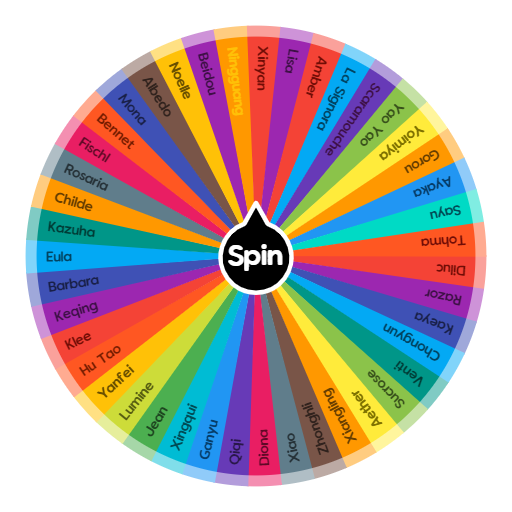 Genshin Impact Characters Spin The Wheel App