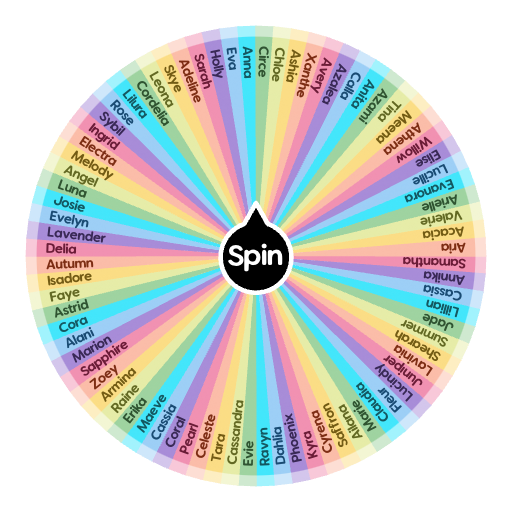 Girl names☆♡ Spin the Wheel Random Picker