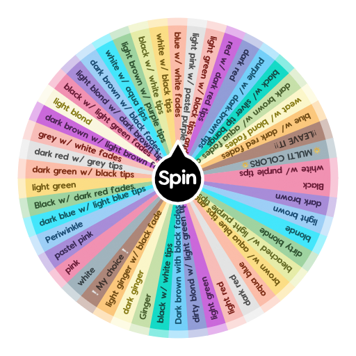 hair color picker wheel