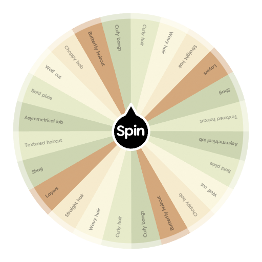 Hairstyles for woman Spin the Wheel Random Picker