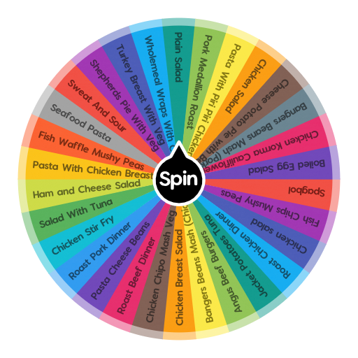 Healthy Meals (Protein And Carbs) Spin the Wheel Random Picker