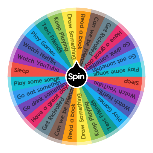 Hmm what to do?? | Spin The Wheel App