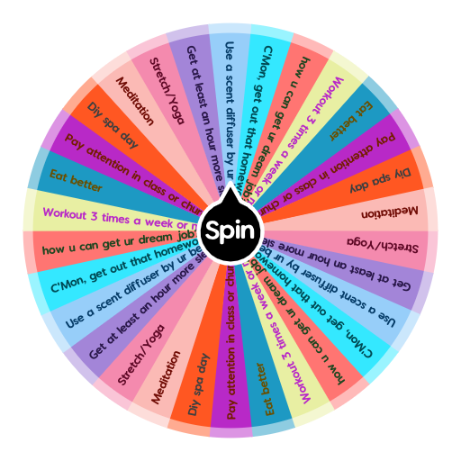 Spin the wheel online workout