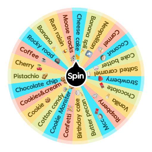 Ice cream flavors 🍦 Spin the Wheel Random Picker