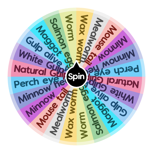 Ice fishing bait Spin the Wheel Random Picker