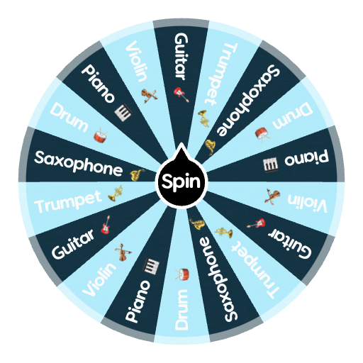 Instruments Spin the Wheel Random Picker