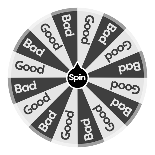 Is Someone a Good or a Bad Person Spin the Wheel Random Picker