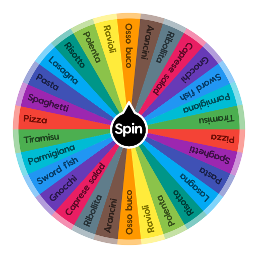 Italian food | Spin The Wheel - Random Picker