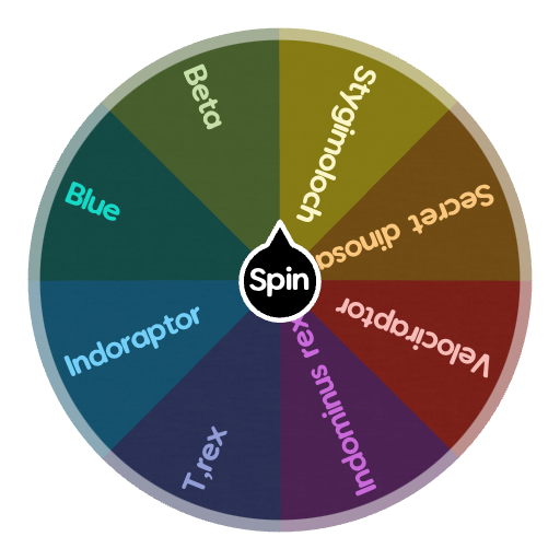 Jurassic world dinosaurs Spin the Wheel Random Picker