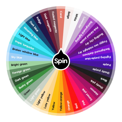 Color Wheel Pick Just a colour wheel | Spin The Wheel - Random Picker