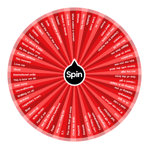 Katy Perry songs🍄 Spin the Wheel Random Picker