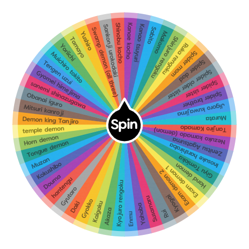 Kimetsu no yaiba characters | Spin the Wheel - Random Picker