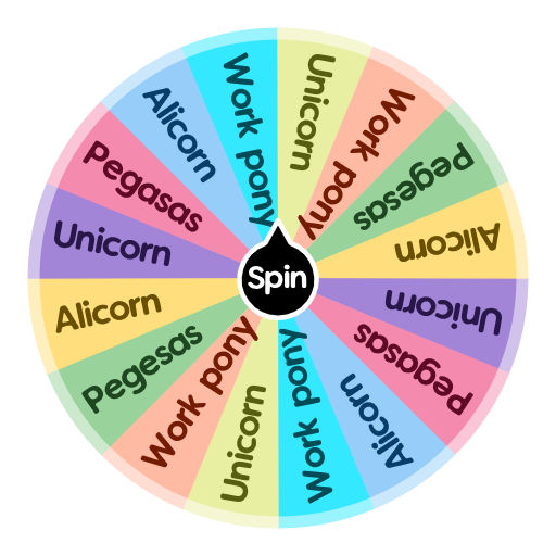 Kind of pony | Spin The Wheel App