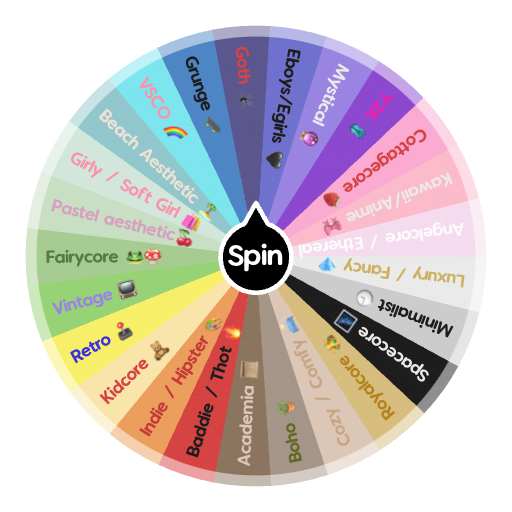 Kinds of Aesthetic ️🩷 | Spin The Wheel · Random Picker