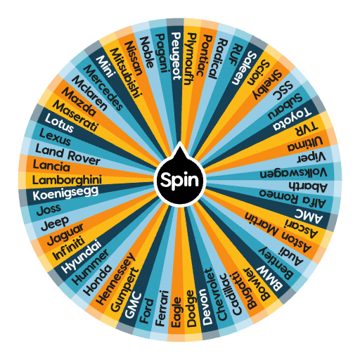 Forza horizon 1 car brands Spin the Wheel Random Picker