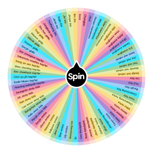 Kpop idols Spin The Wheel App