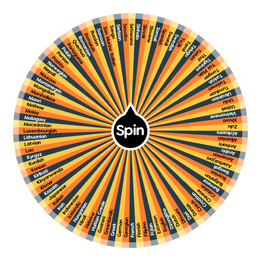 Languages | Spin The Wheel - Random Picker