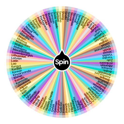 Languages | Spin The Wheel App