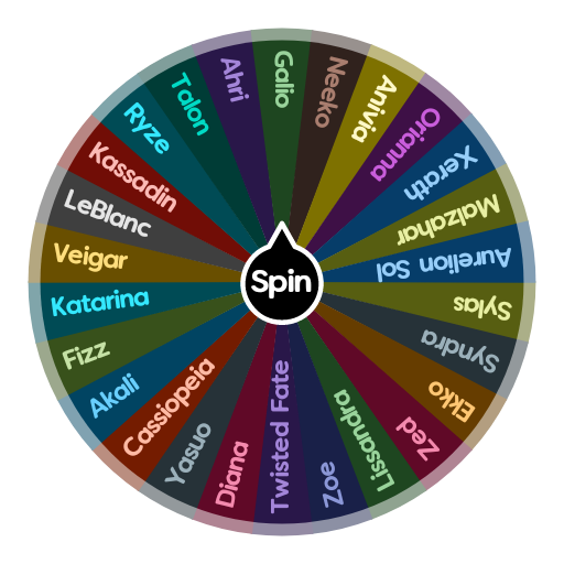 LoL: Mid Champions | Spin Wheel App