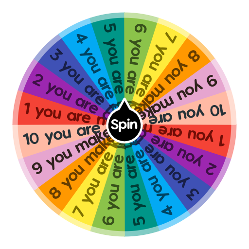 Lucky number from 1 to 10 Spin The Wheel App