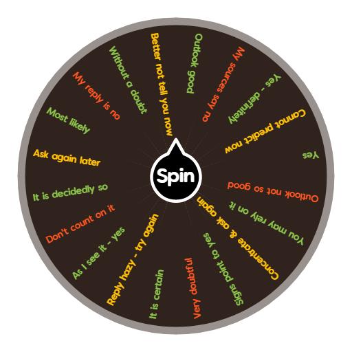 Yes, No, or Try Again  Spin the Wheel - Random Picker