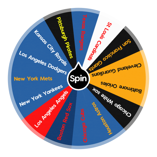 Major League Baseball (15 Teams) Spin the Wheel Random Picker