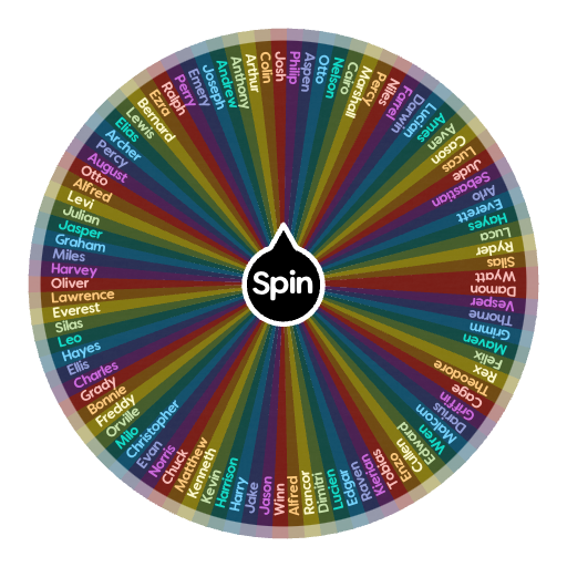 Male First Second Names Spin The Wheel Random Picker