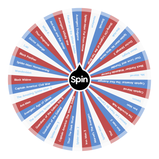 Marvel Movie/Series Picker Spin the Wheel Random Picker