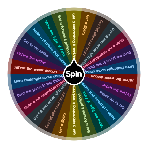 Mc one block lucky block challenges | Spin the Wheel - Random Picker