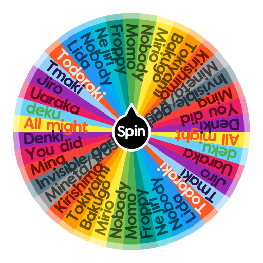 MHA Spin the Wheel Random Picker