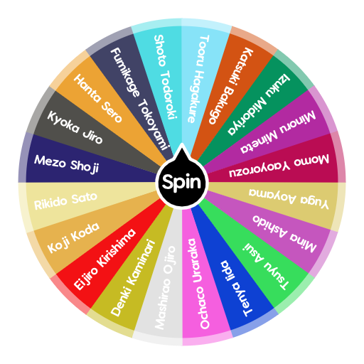 MHA/BNHA Class 1A Wheel Spin The Wheel App
