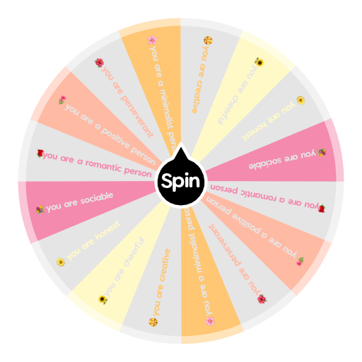 What am I Flower Emoji Spin The Wheel App