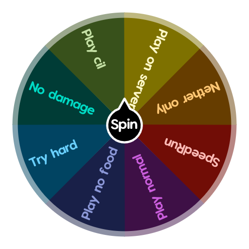 Minecraft Spin The Wheel Random Picker