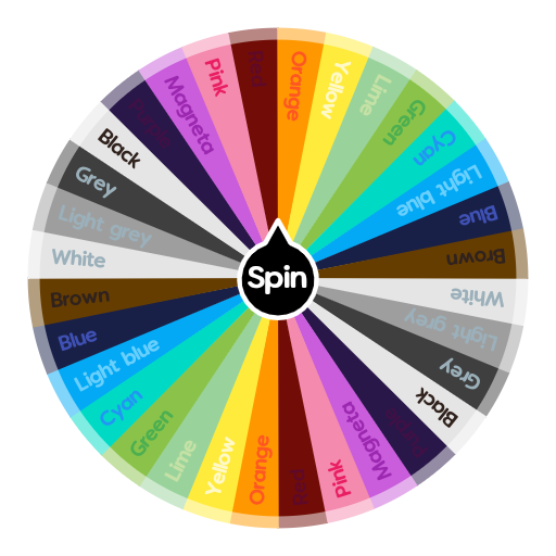 Minecraft Colours Spin The Wheel App