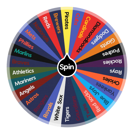 MLB Teams  Spin the Wheel - Random Picker