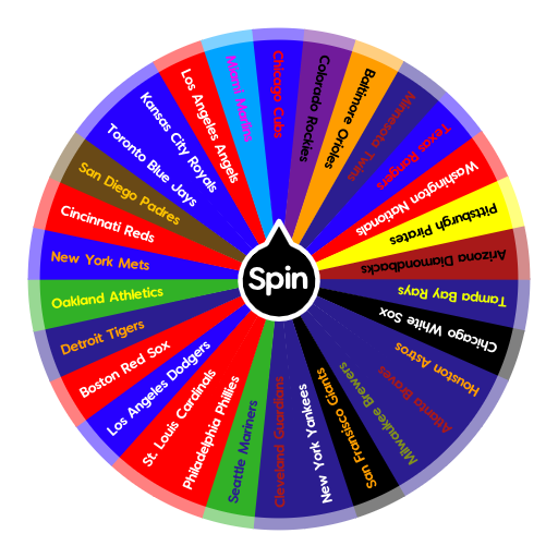 ⚾️MLB Teams⚾️ Spin the Wheel Random Picker