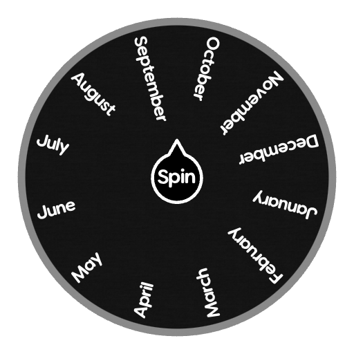 Months Spin The Wheel Random Picker
