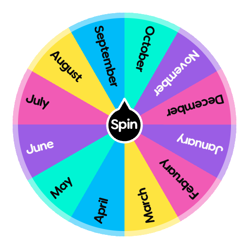 Random Month Months of the Year | Spin The Wheel - Random Picker
