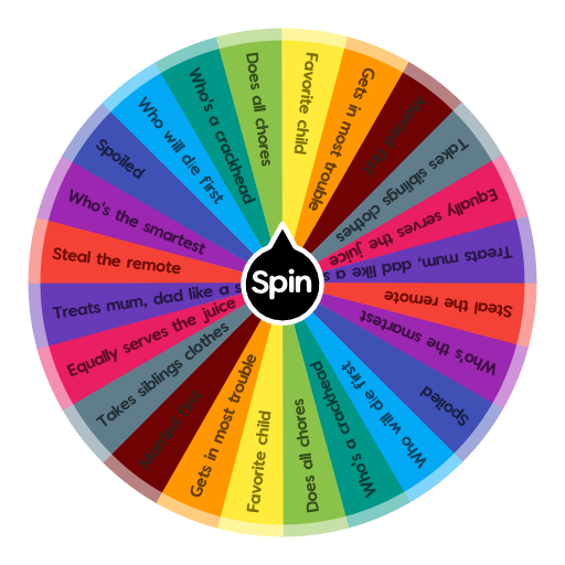 Most likely to (sibling edition,) | Spin The Wheel App