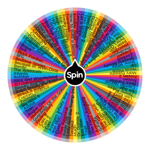 Movies on Disney + Spin The Wheel App