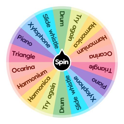Musical instruments Spin The Wheel App