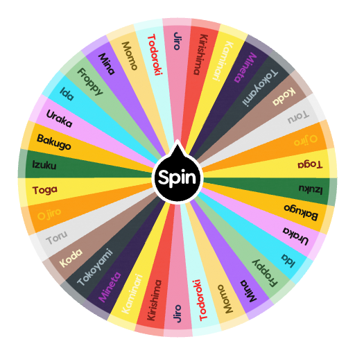 My hero academia wheel | Spin the Wheel - Random Picker