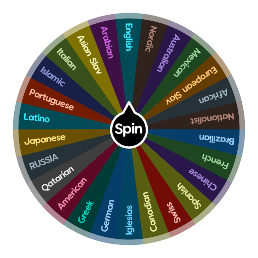Nationality | Spin The Wheel - Picker
