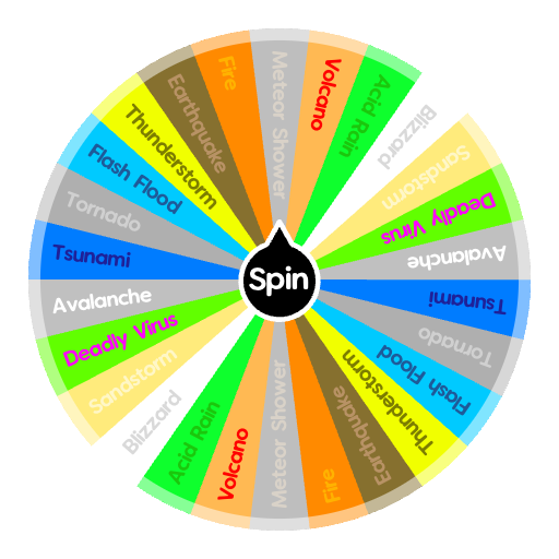 Natural Disaster Survival | Spin The Wheel · Random Picker
