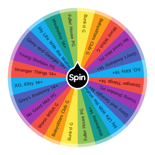 Netflix Shows to Watch Spin the Wheel Random Picker