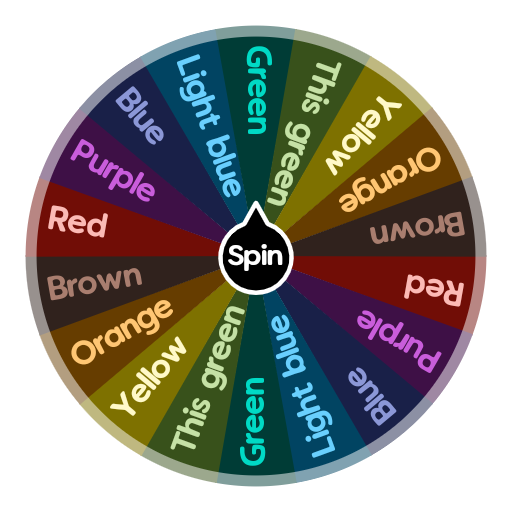 New favorite color | Spin The Wheel App