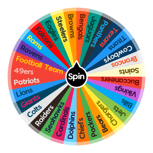 NFL Teams Spin the Wheel Random Picker