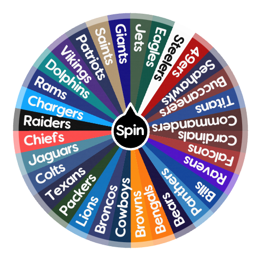 NFL Teams 2021-2022  Spin the Wheel - Random Picker