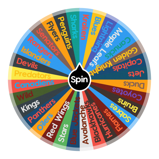 NHL teams | Spin the Wheel - Random Picker