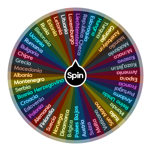 Países Europa Spin The Wheel App